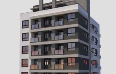 Imagem: O apartamento possui 1 Dormitório, 1 Banheiro, 1 Vaga na garagem