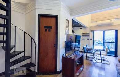 Imagem: O apartamento possui 1 Dormitório, 2 Banheiros, 1 Vaga na garagem