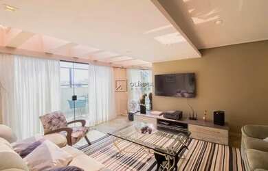 Imagem: O apartamento na cobertura possui 4 Dormitórios, 5 Banheiros