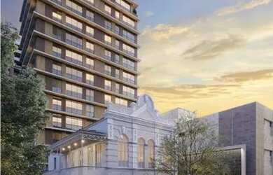 Imagem: O apartamento na cobertura possui 1 Dormitório, 2 Banheiros