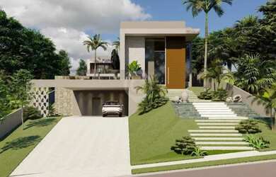 Imagem: A casa em condomínio possui 3 Dormitórios, 5 Banheiros, 4