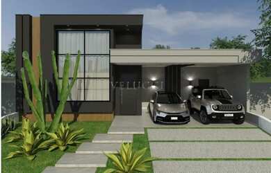 Imagem: A casa em condomínio possui 3 Dormitórios, 4 Banheiros, 2