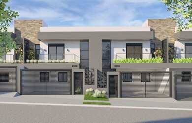 Imagem: A casa possui 3 Dormitórios, 2 Banheiros, 2 Vagas na garagem