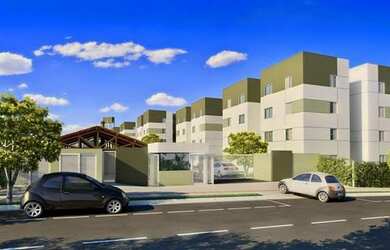 Imagem: O apartamento possui 2 Dormitórios, 1 Banheiro, 1 Vaga na garagem