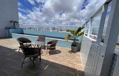 Imagem: O apartamento na cobertura possui 3 Dormitórios, 4 Banheiros