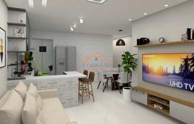 Imagem: A casa possui 2 Dormitórios, 2 Banheiros, 1 Vaga na garagem