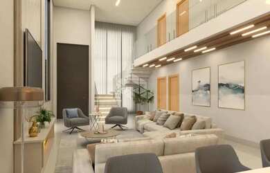 Imagem: A casa em condomínio possui 3 Dormitórios, 4 Banheiros, 2