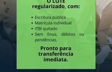 Imagem 4: Lote pronto. 200m² de Área