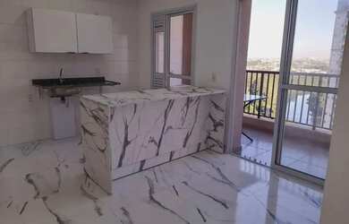 Imagem: O apartamento possui 2 Dormitórios, 1 Banheiro, 1 Vaga na garagem