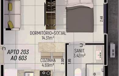 Imagem 13: Residencial Origem centro de Santa Maria-RS