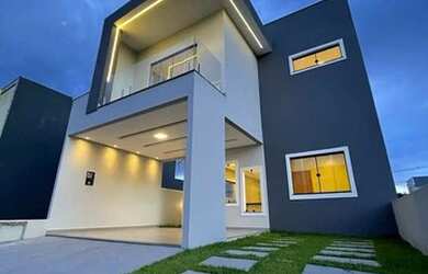 Imagem: A casa em condomínio possui 3 Dormitórios, 1 Banheiro, 2 Vagas