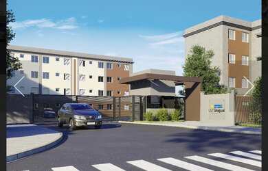 Imagem: O apartamento possui 2 Dormitórios, 1 Banheiro, 1 Vaga na garagem