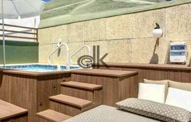 Imagem: O apartamento na cobertura possui 1 Dormitório, 3 Banheiros