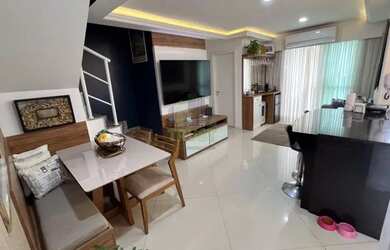 Imagem: O apartamento na cobertura possui 3 Dormitórios, 4 Banheiros