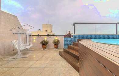 Imagem: O apartamento na cobertura possui 3 Dormitórios, 3 Banheiros