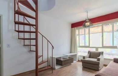 Imagem: O apartamento na cobertura possui 2 Dormitórios, 2 Banheiros