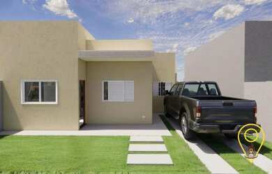 Imagem: A casa possui 2 Dormitórios, 1 Banheiro, 1 Vaga na garagem