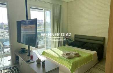 Imagem: O studio possui 1 Dormitório, 1 Banheiro, 1 Vaga na garagem