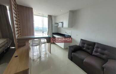 Imagem: O studio possui 1 Dormitório, 1 Banheiro, 1 Vaga na garagem