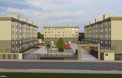 Imagem: O apartamento e possui 2 Dormitórios, Suítes, 1 Banheiro