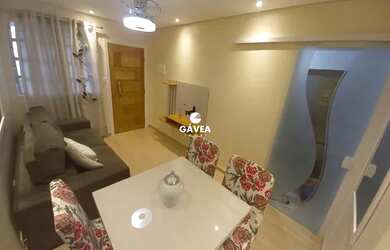 Imagem: O apartamento possui 1 Dormitório, 1 Banheiro, 1 Vaga na garagem