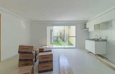 Imagem: O apartamento possui 1 Dormitório, 2 Banheiros, 1 Vaga na garagem