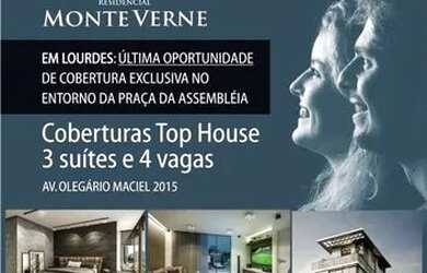 Imagem: O apartamento na cobertura possui 3 Dormitórios, 5 Banheiros