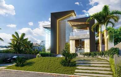 Imagem: A casa em condomínio possui 5 Dormitórios, 3 Banheiros, 5