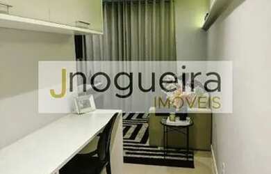 Imagem: O apartamento possui 1 Dormitório, 1 Banheiro, 1 Vaga na garagem