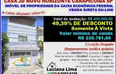 Imagem: A casa possui 1 Dormitório, 1 Banheiro, 1 Vaga na garagem