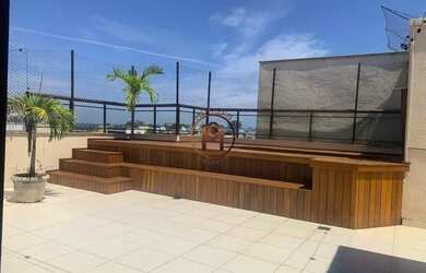 Imagem: O apartamento na cobertura possui 4 Dormitórios, 5 Banheiros