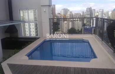 Imagem: O apartamento na cobertura possui 4 Dormitórios, 5 Banheiros