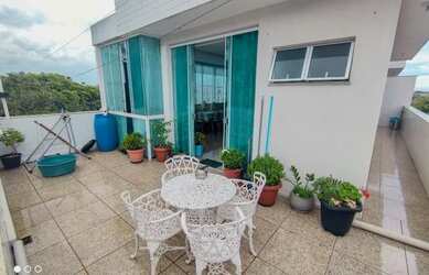 Imagem: O apartamento na cobertura possui 3 Dormitórios, 2 Banheiros