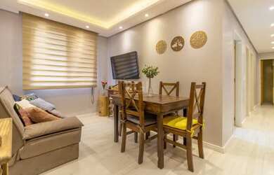 Imagem: O apartamento possui 2 Dormitórios, 1 Banheiro, 1 Vaga na garagem