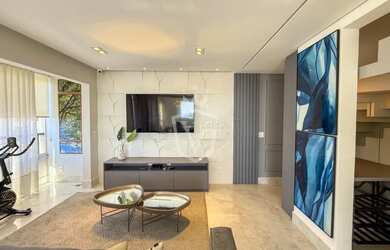 Imagem: O apartamento na cobertura possui 4 Dormitórios, 4 Banheiros