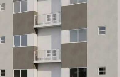 Imagem: O apartamento possui 2 Dormitórios, 1 Banheiro, 1 Vaga na garagem