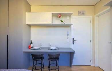 Imagem 15: Studio mobiliado e decorado - Ed O2 Concept Água Verde - Curitiba/PR