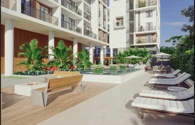 Imagem: O studio possui 1 Dormitório, 1 Banheiro, 18m² de Área e