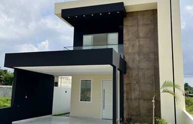 Imagem: A casa em condomínio possui 5 Dormitórios, 5 Banheiros, 2