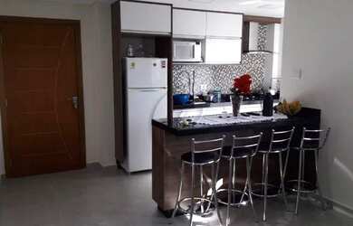 Imagem: O apartamento possui 2 Dormitórios, 1 Banheiro, 1 Vaga na garagem