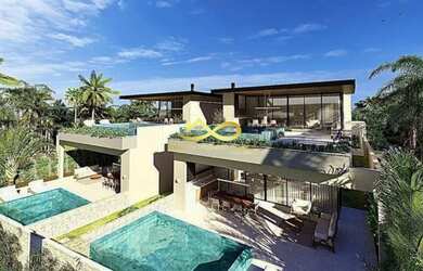 Imagem: A casa em condomínio possui 4 Dormitórios, 5 Banheiros, 2