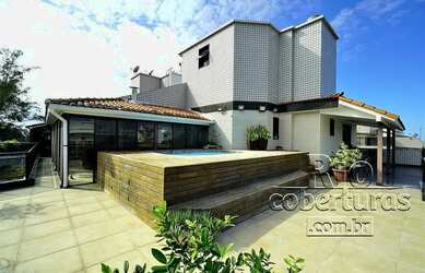 Imagem: O apartamento na cobertura possui 4 Dormitórios, 4 Banheiros