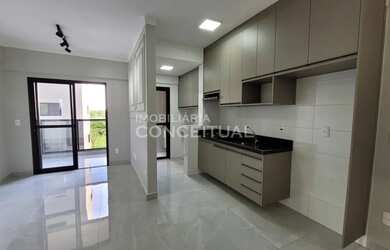 Imagem: O apartamento possui 1 Dormitório, 1 Banheiro, 1 Vaga na garagem