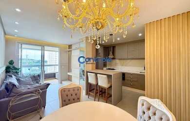 Imagem: O apartamento possui 2 Dormitórios, 3 Banheiros, 2 Vagas na