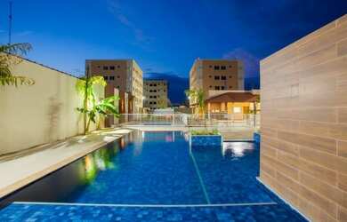 Imagem: O apartamento possui 2 Dormitórios, 1 Banheiro, 1 Vaga na garagem