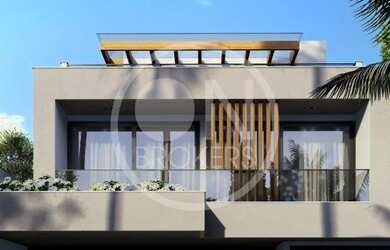 Imagem: A casa em condomínio possui 4 Dormitórios, 4 Banheiros, 4