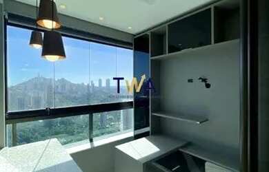 Imagem: O apartamento possui 1 Dormitório, 2 Banheiros, 1 Vaga na garagem