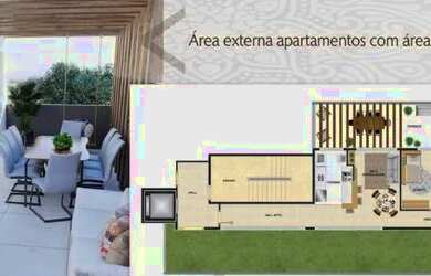 Imagem: O apartamento possui 2 Dormitórios, 2 Banheiros, 2 Vagas na