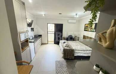 Imagem: O studio possui 1 Dormitório, 1 Banheiro, 1 Vaga na garagem