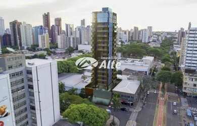 Imagem: O apartamento possui 1 Dormitório, 1 Banheiro, 1 Vaga na garagem